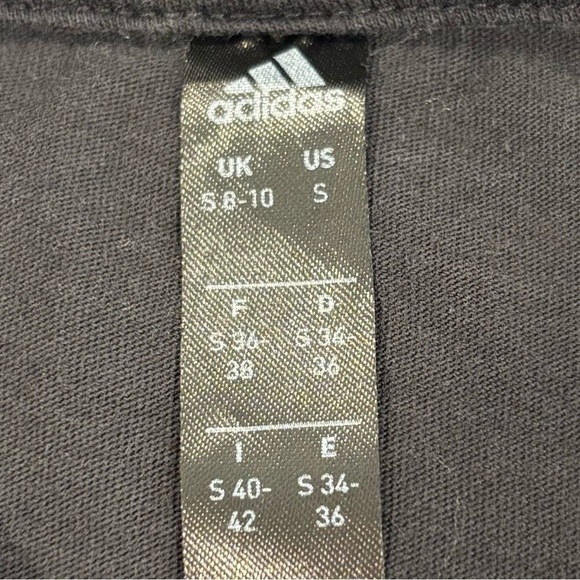 Adidas Women's Black Knotted Cropped Tank Top Size Small - Picture 4 of 4